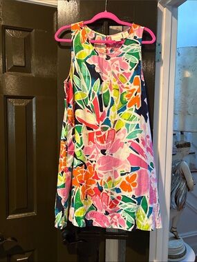 Cynthia Rowley Pink Multi Floral Sleeveless A-Line Dress